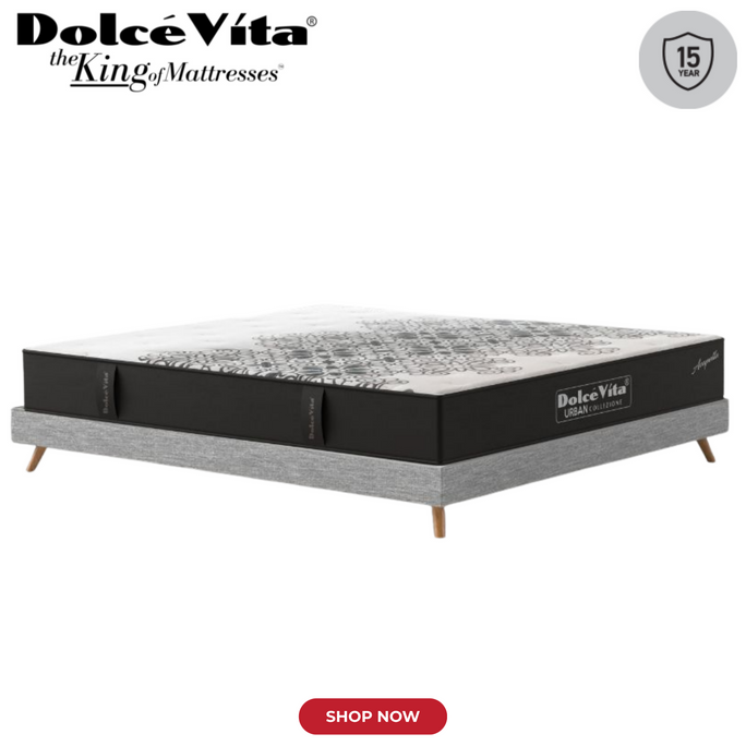 Dolce Vita Acapella Pocket Spring Mattress | Urban Series | 15 Years Brand Warranty