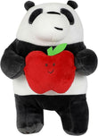 MINISO x We Bare Bears Panda Plush Toy with Red Apple 23cm