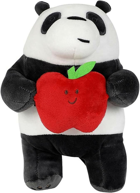 MINISO x We Bare Bears Panda Plush Toy with Red Apple 23cm