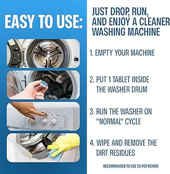 Washing Machine Cleaning Tablet 12 Pcs