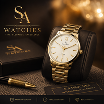 SA WATCHES Rolex Yacht-Master Style Luxury Men's Watch – Black Dial & Black Rubber Strap