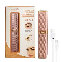 Rechargeable 2-in-1 Facial Hair Remover Trimmer for Women