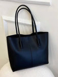 WestStyle - Everyday Tote Bag with Pouch in Black Color for Women | 2PCs Bags for Girls