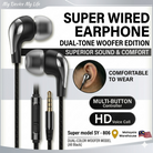 SY-806 Super Wired Earphones you – Experience Superior Sound & Comfortable music aur calling experience ko behtar banayen