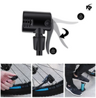 High Pressure Foot Air Pump with Gauge Heavy-Duty Foot Bike Pump for Bicycle Ball Scooter Car Inflatable Toys Mini Pump
