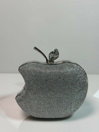Apple Shape Evening Clutch Bag for Women - Elegant Fancy Party & Wedding Purse