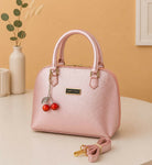 Trendy Crossbody Bag for Women & Girls - Metallic Top Handle Handbag with Adjustable Shoulder Strap