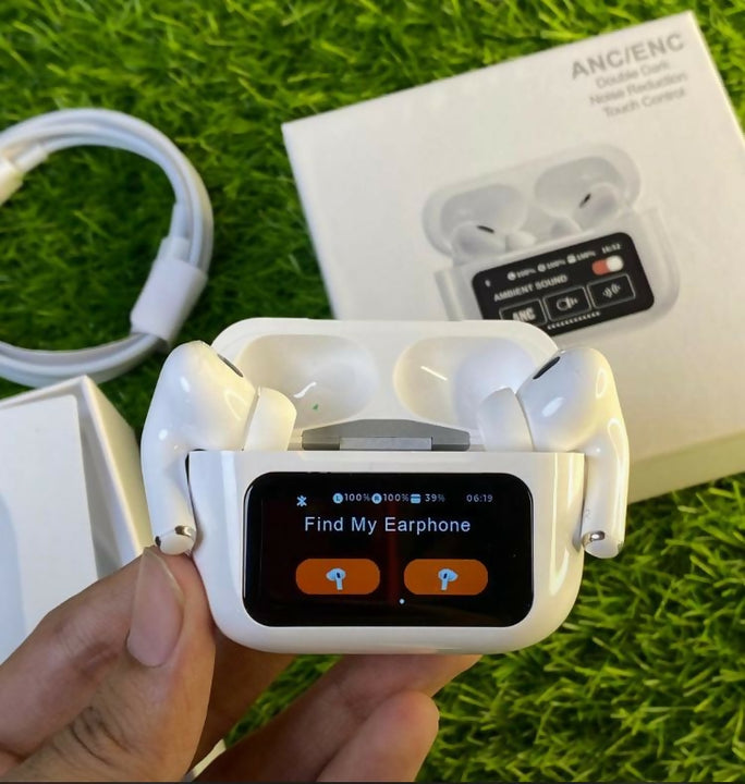 WHITE LIMITED TIME DEAL: 90% OFF! 🔥 WHITE A9 Pro Ear buds – Premium Air Pods ANC+ENC earbuds Noise Cancelling airpods | Wireless Bluetooth Earphones & Airpods Alternative | Immersive Ambient Sound, All-Day Battery! earphones