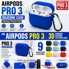 RED EARBUD PRO 3 WITH FREE SLICON CASE HIGH QUALITY
