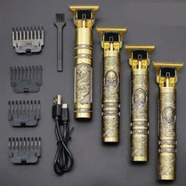 Professional Vintage T9 Hair Trimmer – Engraved Dragon Zero-Gapped