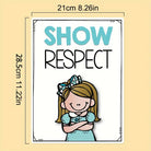 10-Piece Classroom Rules Educational Posters (A4)