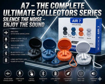 AIR 7 True Wireless Earbuds with ANC/ENC Active Noise Cancellation, Bluetooth 5.3 Headphones, Crisp Clear Calls, Touch Control, Long Battery Life, Waterproof Immersive Sound Earphones White , Black , Red , Orange