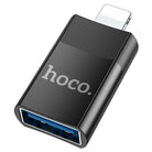 HOCO UA17 iPhone (Lightning) Male to USB Type-C Female Adapter USB 2.0 Fast Charging & Data Transfer | Aluminum Alloy | 6 Months Official Warranty