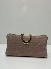 Glittery Hard Case Clutch Bag for Women - Elegant Party & Evening Purse