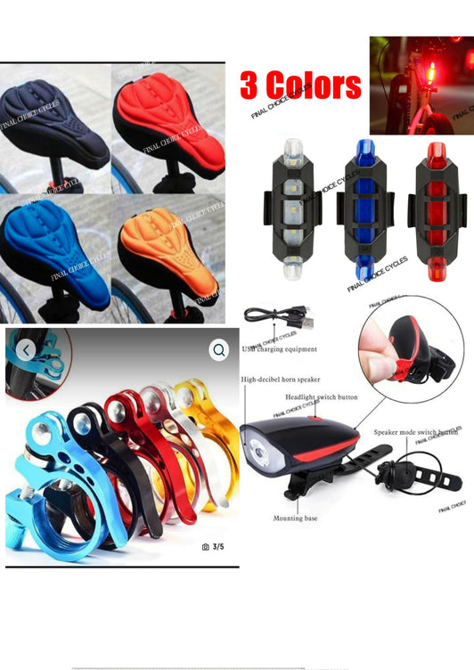 Upgrade Your Ride with the Ultimate Premium 4-in-1 Bicycle Accessories Bundle!