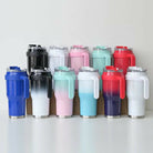 New 40 OZ Tumbler with Handle and Nozzle Straw Lid, Insulated Reusable Stainless Steel Travel Mug Keeps Drinks Cold up to 34 Hours
