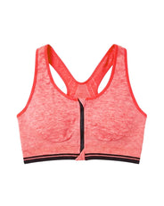Sajiero Sports Bra - Zip Fit - Orange