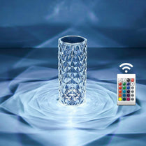 Crystal Rose Diamond LED Table Lamp | 16 Colors RGB Touch & Remote Control