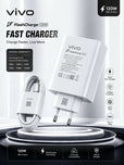 Original Vivo 120W Flash Charger Type-C Cable | Premium Super Fast Charging Adapter for Vivo V23 V20 V21 Y73 Z1x | Genuine Dual Engine QC 4.0 Fast Charge