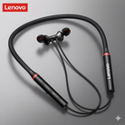 Lenovo HE05X Bluetooth 5.0 Earphones Wireless Neckband Headset, Magnetic, Waterproof IPX5, HiFi Sound, 8H Playtime, Sports Earbuds with Mic (Black) - Global Version