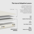 Dolce Vita Dreamer 1000 Pocket Spring Mattress Standard | 12 Years Brand Warranty