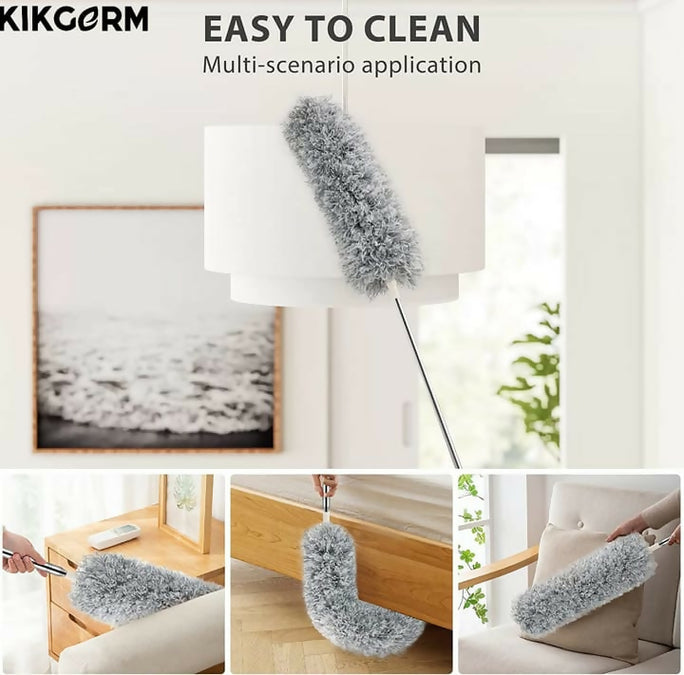 9-Foot Extendable Microfiber Ceiling Fan Duster with Long Telescopic Pole