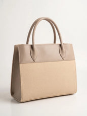 WestStyle - Saffiano Shouler Tote Bag for Women in Beige Color