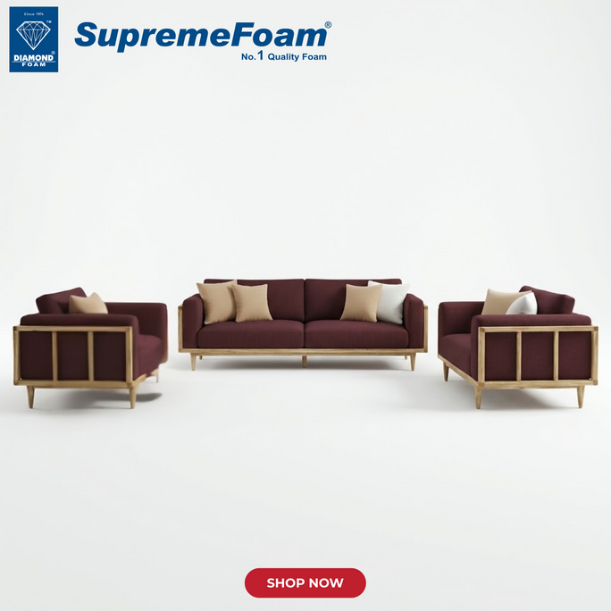 Diamond Supreme Foam Cove Lounge Sofa Set | Diamond Foam Official Store