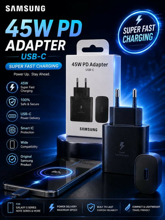 Original 45 W Ultra Fast Booster Charging PD Adaptor