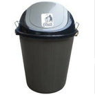Prince Ware Commercial Dust Bin 50 Liters With Lid Silver