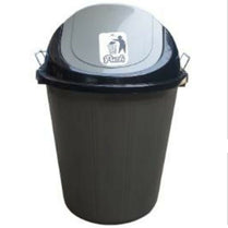 Prince Ware Commercial Dust Bin 50 Liters With Lid Silver