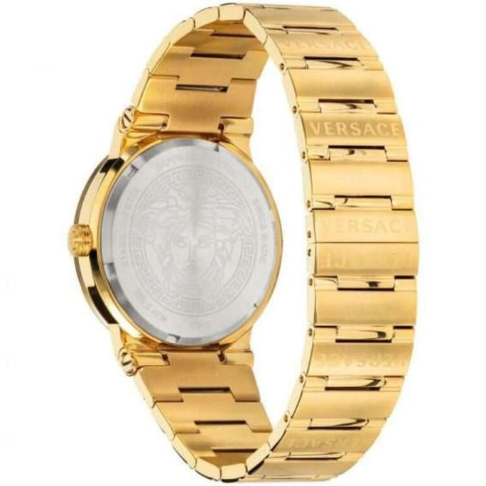 Versace VEVH00820 Women’s Quartz Swiss Made Gold Stainless Steel Black Dial 38mm