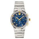 Versace VEZ900221 Men’s Quartz Swiss Made Silver Stainless Steel Blue Dial 43mm