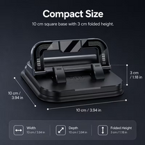 2-In-1 Multifunctional Car Mobile Phone Holder, Parking Number Plate And Phone Holder, Foldable Bracket, Car Interior Accessories Car Gadgets