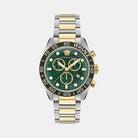 Versace VE6K00423 Greca Dome Men's Watch – Gold Tone, Round Dial, Quartz