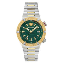 Versace VE8G00524 Men’s Quartz Swiss Made Two-tone Stainless Steel Green Dial 43mm