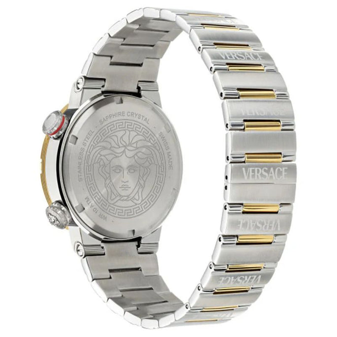 Versace VE8G00524 Men’s Quartz Swiss Made Two-tone Stainless Steel Green Dial 43mm