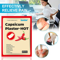 Sumifun Capsicum Hot Patch 8 Patches | Herbal Warming Body Patch | Neck, Shoulder, Back & Joint Care Patch