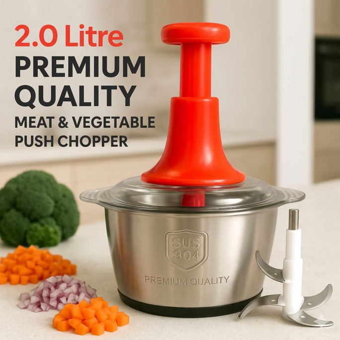 PREMEIUM QUALITY STEEL CHOPPER HIGH QUALITY VEGETABLE & MEAT CUTER