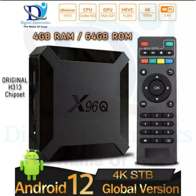 X96Q Android TV Box 8GB/128GB 4K Ultra HD