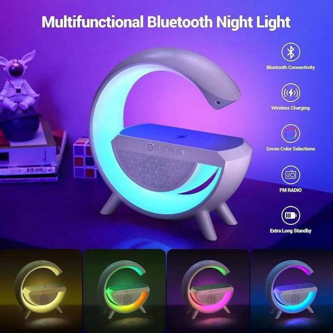 5-in-1 Wireless Charger with FM Radio & Lamp
