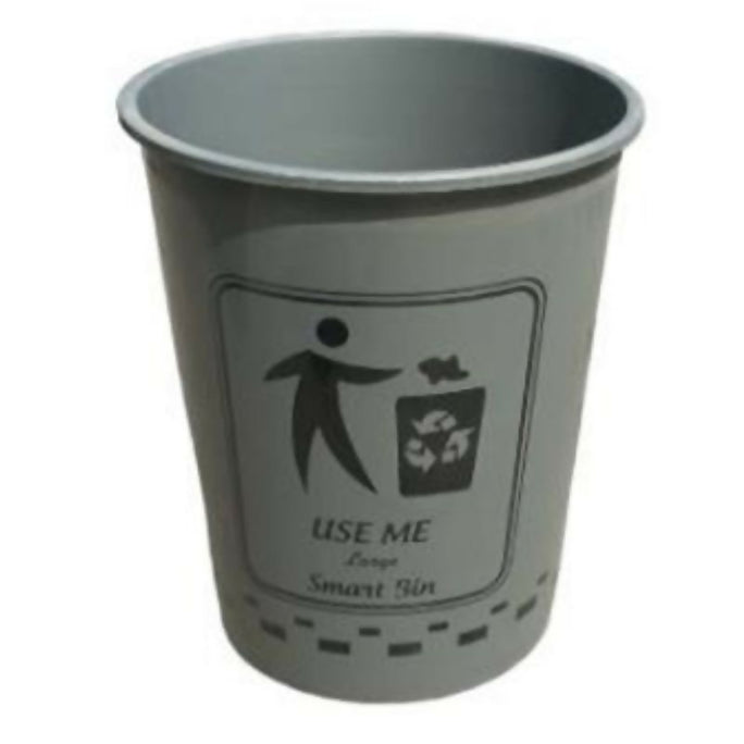 Prince Ware Smart Dust Bin Large Silver Without Lid