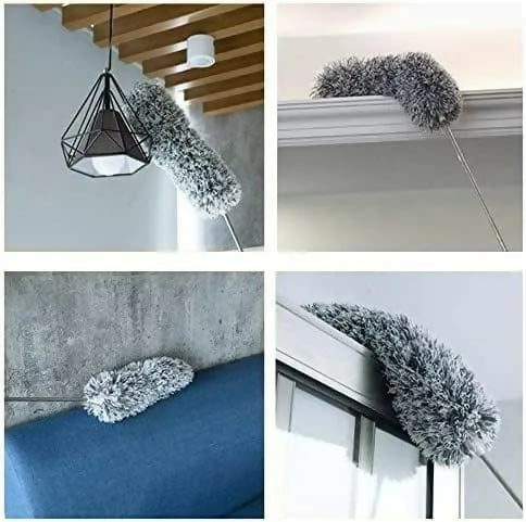 9-Foot Extendable Microfiber Ceiling Fan Duster with Long Telescopic Pole