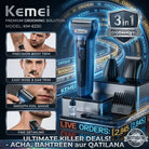Kemei KM-6330 3 in 1 Professional Grooming Kit For Men