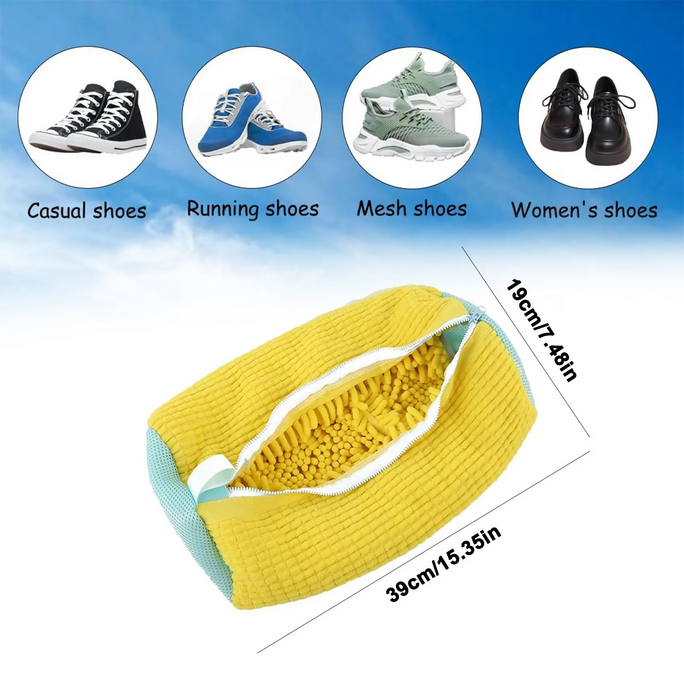 Shoe Washing Bag for Washing Machine – Zippered Mesh Laundry Bag for Sneakers & Shoes
