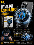 CX07 Magnetic Phone Cooler Fan 15W Rapid Semiconductor Cooling Radiator Heatsink for iPhone 17 Pro Max Samsung Android Mobile Gaming RGB Light Ultra Quiet Universal Smartphone Cooler📝