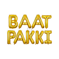 Baat Pakki Foil Letter Balloon Set