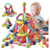 Magnetic Bar Blocks (25 Pieces) Construction Set For Brain Development