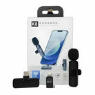 K8 3-in-1 Wireless Lavalier Microphone
