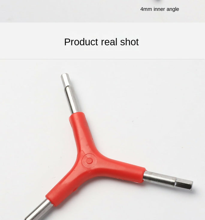 3-Way L key Hex Wrench Spanner Bicycle Repair Tool (4mm/5mm/6mm)
